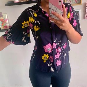 3 for $50 - Floral print button down shirt